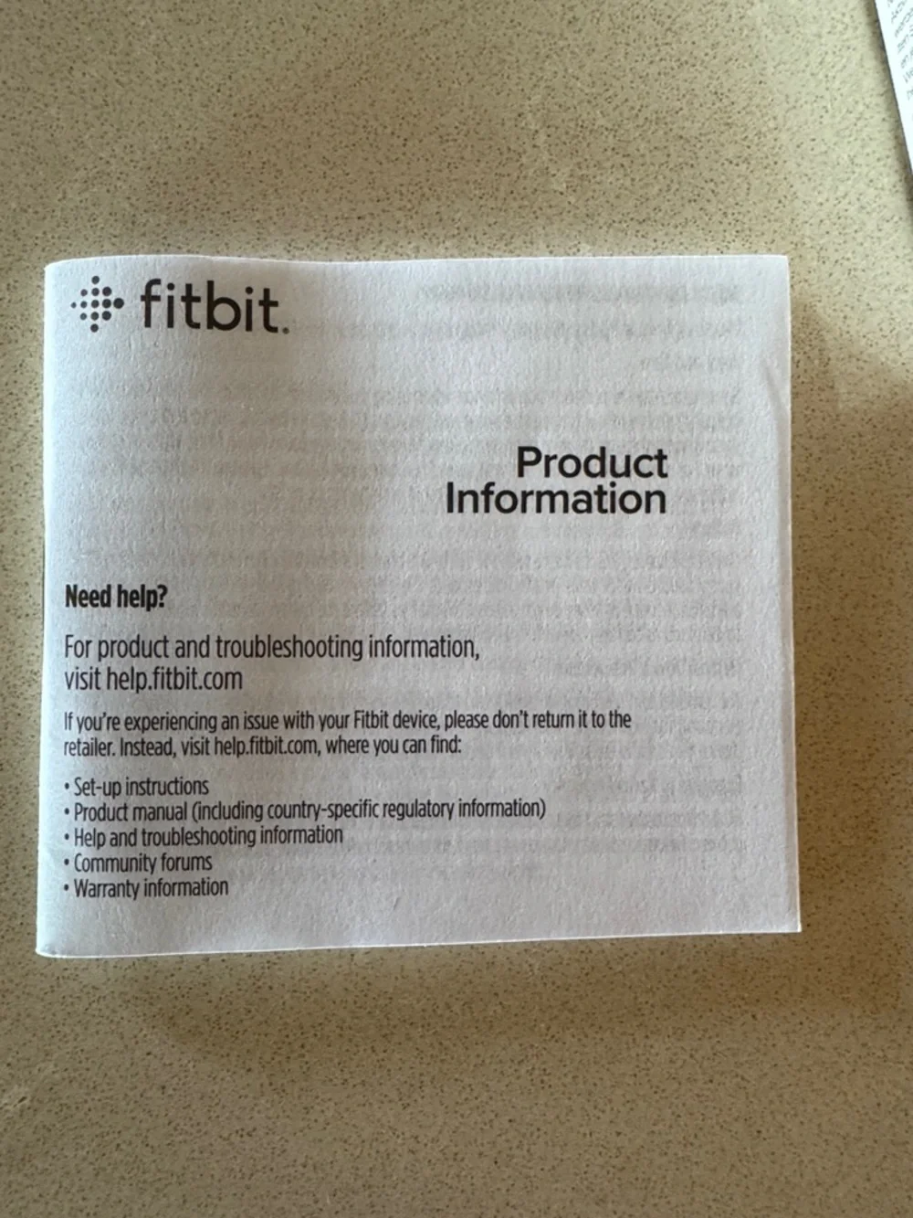 fitbit Inspire 2 Fitness Tracker - Lunar White Band with Black Display NEW!
